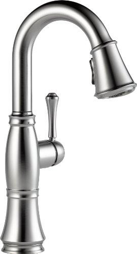 Delta 9997-AR-DST Faucet Cassidy, Single Handle Bar/Prep Faucet with Magnetic Docking, Arctic Stainless
