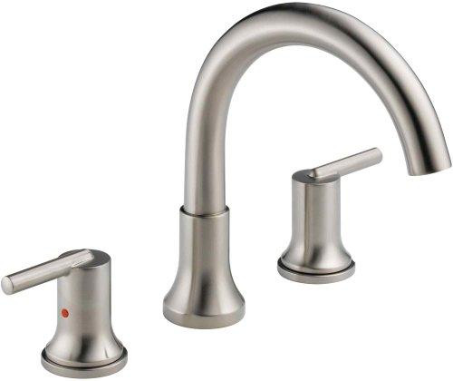 Delta T2759 Faucet Trinsic, 3-hole Roman Tub Trim, Chrome