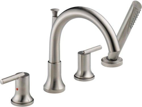 Delta T4759 Faucet Trinsic, Roman Tub with Hand Shower Trim, Chrome