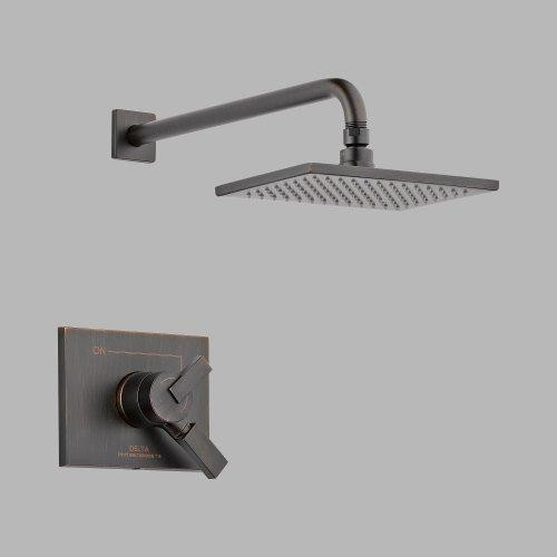 Delta T17253-RB Vero 1-Handle 1-Spray Raincan Shower Trim in Venetian Bronze (Valve Not Included).