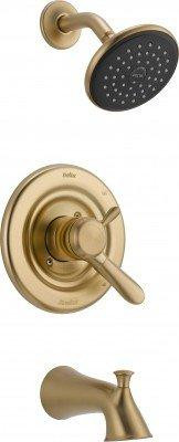 Delta T17438-CZ Faucet Lahara Monitor 17 Series Tub and Shower Trim, Champagne Bronze