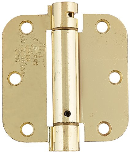 Deltana DSH35R43/4  Single Action Steel 3 1/2-Inch x 3 1/2-Inch x 1/4-Inch Spring Hinge