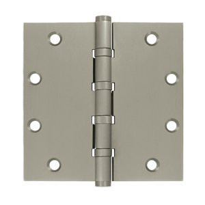 Deltana DSB55B15  5 x 5 in. Square Hinges, Satin Nickel - Solid Brass - 30 Case - Pack of 2