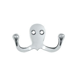 Deltana WDH15U26  Solid Brass Coat and Hat Double Hook