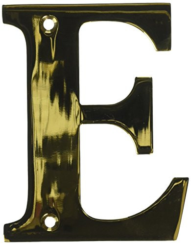 Deltana RL4E-CR003 4 in. Solid Brass Residential Letter (Set of 10) (E - PVD)