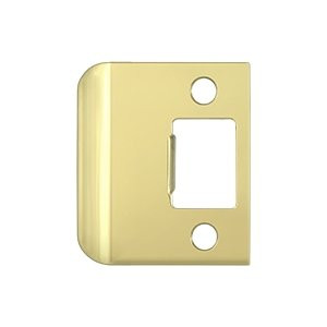 Deltana SPE200U3 SPE200 2" x 2-1/4" Extended Lip Strike Plate, Polished Brass
