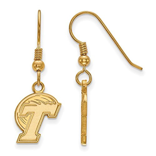 LogoArt GP004TUL Tulane Small (1/2 Inch) Dangle Earrings (Gold Plated).