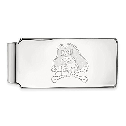 LogoArt SS021ECU Sterling Silver LogoArt East Carolina University Money Clip