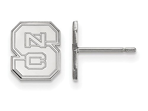 LogoArt SS008NCS Sterling Silver LogoArt North Carolina State University XS Post Earrings