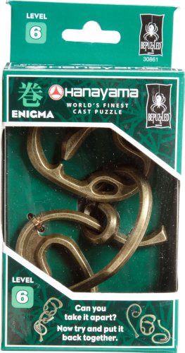 ENIGMA Hanayama Cast Metal Brain Teaser Puzzle (Level 6)