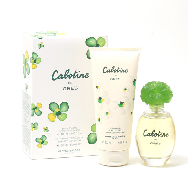 WHITE TEA 12509205 CABOTINE LADIES by PARFUMSGRES - 3.3 OZ SP/ 6.8 OZ BLTN SET