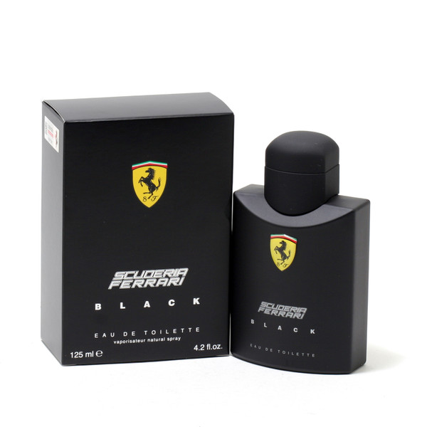 Ferrari 20048230 New Scuderia BLACK 4.2 Oz (125 ml) Eau De Toilette (EDT) Spray for Men