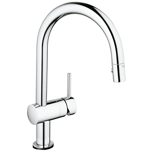 Grohe 31359001 Minta Touch Single-Handle Pull-Down Kitchen Faucet with Dual Spray