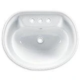 American Standard 468.001.020 0468001.020 EVOLUTION 24" PED CHO LAV WHT