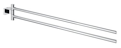 Grohe 40624000 40624 000 Essentials Cube 17-Inch Two-Arm Towel Holder