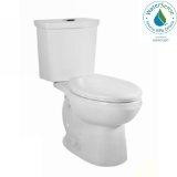 American Standard 2886216.020 2886.216.020 H2Option Siphonic Dual Flush Right Height Elongated Two-Piece Toilet, White