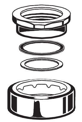 American Standard AM9522690020A  1-1/2" SPUD ASSEMBLY KIT Polished Chrome