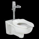 American Standard 2257.528.020  Afwall Universal Floor Mount Toilet Bowl and 1.28 Gpf Selectronic Flush Valve