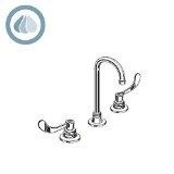 American Standard 6540.175.002  Monterrey Widespread .5 Gpm Gooseneck Faucet with VR Wristblade Handles Less Drain, Polished Chrome