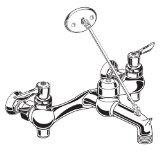 American Standard 8344.012.002  Exposed Yoke Wall-Mount Utility Faucet with Top Brace and Metal Lever Handles, Polished Chrome