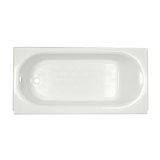 American Standard 2390.202ICH.020  Princeton Recess 5 Feet Left-hand Bathtub with Integral Overflow, White