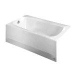 American Standard 2460.002.020 2460002.020 CAMBRIDGE BATH LHO 5' WHT