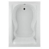 American Standard 2774.002.020  Cadet 6-Feet by 42-Inch Bath Tub with form Fitted Back Rest, White