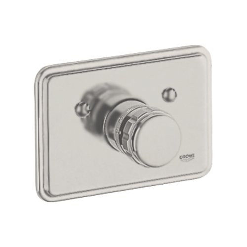 Grohe 19695AV0 19 695 AV0 Quadra Thermostat Trim, Satin Nickel
