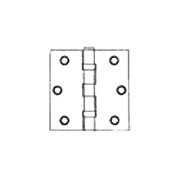 Deltana DSB35B5 DSB35B 3.5" x 3.5" Solid Brass Square Corner Ball Bearing Mortise Hinge, Antique Brass