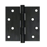 Deltana DSB419  4 x 4 in. Square Hinges, Black - Solid Brass - Pack of 2