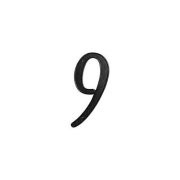 Deltana RNZ49 4 in. House Numbers Zinc Die-Cast in Black (Set of 10) (9)