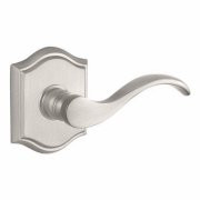 Baldwin HDCURLTAR150  Reserve Half Dummy Curve with Traditional Arch Rose, Satin Nickel Finish, Left Hand