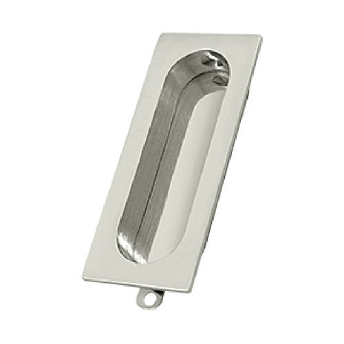 Deltana FP222U3-UNL FP222U14 Rectangle 31/8-Inch x 15/16-Inch Solid Brass Flush Pull