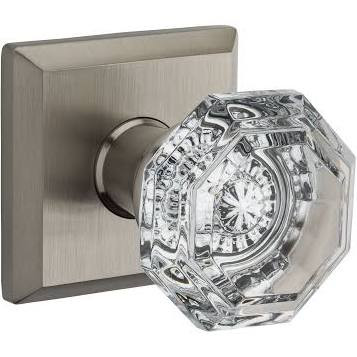 Baldwin FDCRYTSR150 BWR FULL DUMMY CRYSTAL KNOB 150150 TRADITIONAL SQUARE
