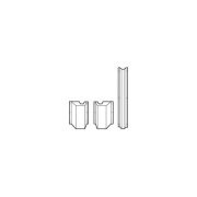 Don-Jo 85630 85 18 Gauge Stainless Steel Vertical Rod Protector Cover, Satin Stainless Steel Finish, 3-1/8" Width x 24" Height
