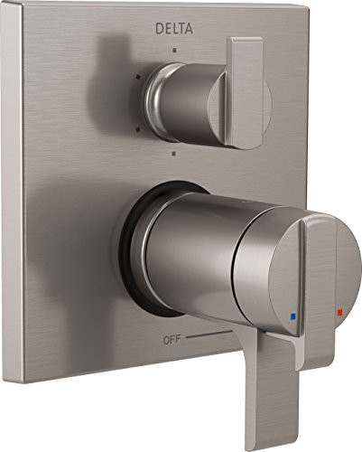 Delta T27T967 Faucet -RB Ara Angular Modern TempAssure 17T Series Valve Trim with 6-Setting Integrated Diverter, Venetian Bronze