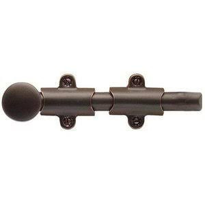 Emtek 8511US10B 8511 6" Solid Brass Surface Bolt with Strikes and Screws, Oil Rubbed Bronze