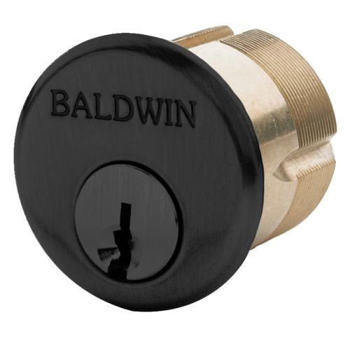 Baldwin 8327190 8327 1-3/4" Mortise Cylinder C Keyway, Satin Black