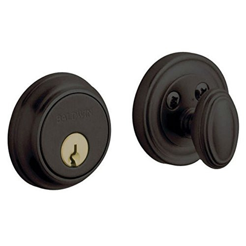 Baldwin 8031102 1-5/8 in. Traditional Single Cylinder Door Prep Oil-Rubbed Bronze Deadbolt