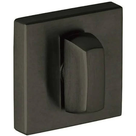 Baldwin 6733190 6733 Interior and Entrance Thumb turn Lock with Backplate for 3" Doors, Satin Black