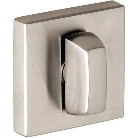 Baldwin 6733056 6733 Interior and Entrance Thumb turn Lock with Backplate for 3" Doors, Lifetime Satin Nickel