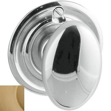 Baldwin 6756033 6756 Interior and Entrance Thumb turn Lock with Backplate for 2-1/4" Doo, Vintage Brass