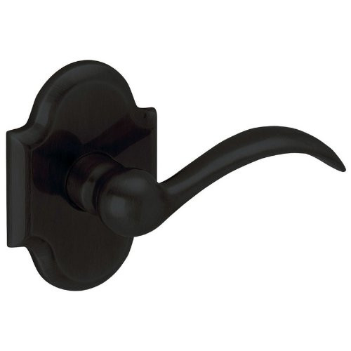 Baldwin 5452V190RMR 5452V.RMR Individual Beavertail Estate Lever without Rosettes, Satin Black