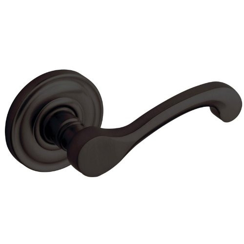 Baldwin 5445V102MR 5445V.MR Pair of Classic Estate Levers without Rosettes, Oil Rubbed Bronze