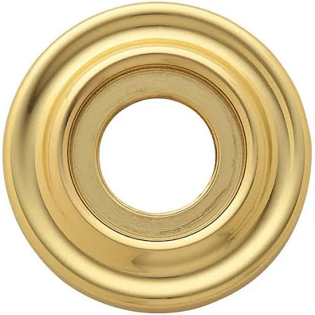 Baldwin 5002031IDM  Single Estate Rosette for Dummy Functions, Polished Brass, No Lacquer