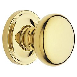 Baldwin 5015003IDM 5015.IDM Single Dummy Knob with 5048 Rose and Concealed Screws, Lifetime Polished Brass