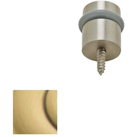 Baldwin 4505060 4505 1-1/5 Inch Diameter Universal Floor Bumper, Satin Brass and Brown