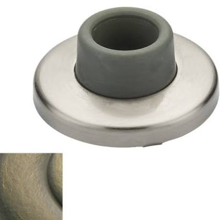 Baldwin 4293190  Satin Black 2-3/8 Inch Diameter Concave Wall Mounted Flush Bumper