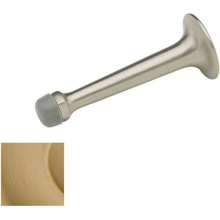 Baldwin 4050033 4050 3-3/4 Inch Solid Brass Base Mounted Door Bumper, Vintage Brass