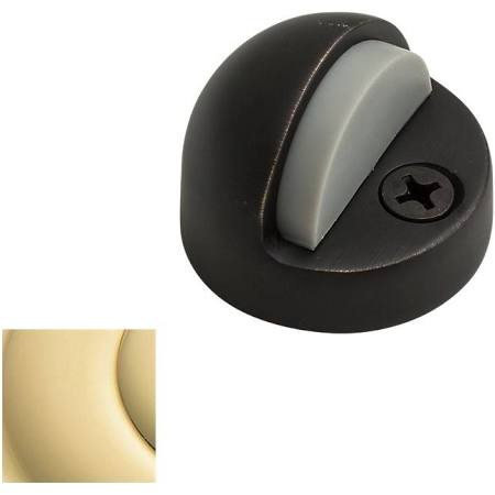 Baldwin 4010030 Hardware Floor Type Bumper Half Dome Door Stop